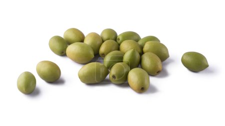 Photo for Ceylon olives or wild olives, smooth oval shaped tropical fruit isolated on white background - Royalty Free Image