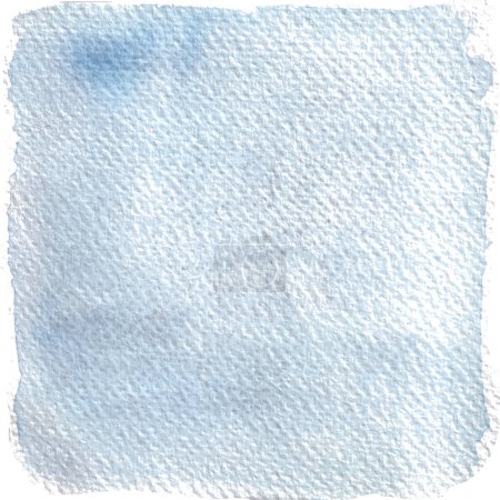 Lavado azul fondo acuarela abstracta. Ilustración de alta calidad. El lavado de color en papel texturizado. Mano dibujada. Bueno para tarjetas, papel artesanal, papel de envolver, cubiertas, fondos, diseño, papel pintado.