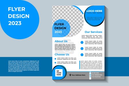 Téléchargez les illustrations : Digital Business Flyer Design pour CompanyFlyer Design Expert et dépliant d'entreprise - en licence libre de droit