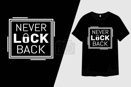 Ilustración de Nunca bloquee el diseño de la camiseta - Imagen libre de derechos
