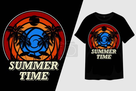 Photo for Summer Time T Shirt Design - Royalty Free Image