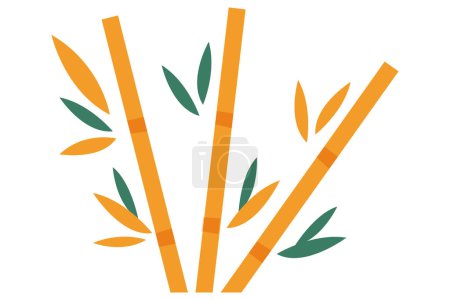 Bamboo Hand Drawn Spring Sticker Design