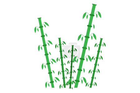 Hand Drawn Spring Bamboo Sticker Design