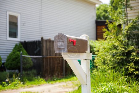 Photo for Mailbox, symbolizing communication and connection, represents a portal between sender and receiver, a place where messages and correspondence find their way, bridging distances and connections - Royalty Free Image