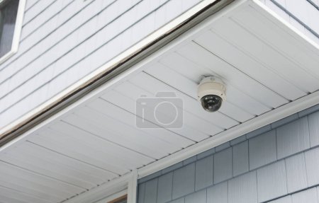 Photo for Surveillance and public safety, the security camera captures the watchful eye of society, offering both reassurance and concerns about privacy in public spaces - Royalty Free Image