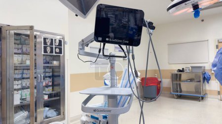Foto de Providnece, ri, usa, 19 de junio de 2013, tecnología de anestesia Glidescope, que simboliza una intubación precisa y eficiente para la atención del paciente y mejores resultados quirúrgicos - Imagen libre de derechos