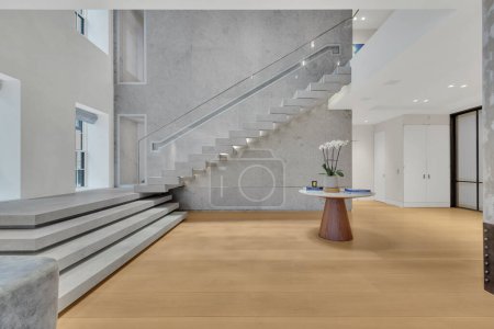 Téléchargez les photos : Intérieur d'un appartement de luxe moderne, design rendu 3d - en image libre de droit