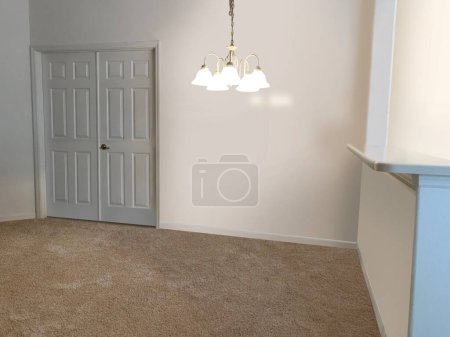 Foto de Nuevo interior de la habitación vacía. renderizado 3d - Imagen libre de derechos