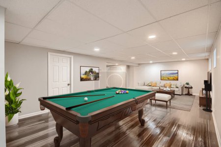 Photo for Interior view of the billiard room - Royalty Free Image