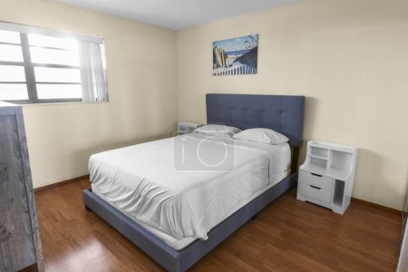 Photo for Interior of modern and stylish bedroom, 3d rendering - Royalty Free Image