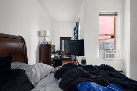 Foto de 3d representación de acogedor dormitorio en el hogar moderno - Imagen libre de derechos
