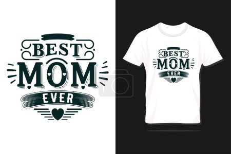 La mejor mamá del mundo. Diseño de tipografía del día de la madre feliz para imprimir, camiseta, letras, póster, etiqueta, regalo, tarjeta de felicitación y muchos más.