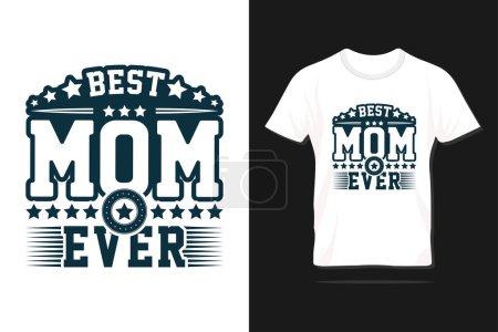 La mejor mamá del mundo. Diseño de tipografía del día de la madre feliz para imprimir, camiseta, letras, póster, etiqueta, regalo, tarjeta de felicitación y muchos más.