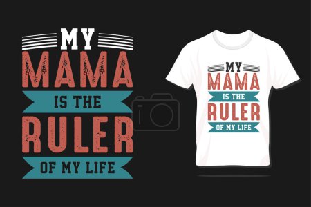 Typography t-shirt and lettering vector template design for Mom and child. Happy Mother's day typography lettering design with quote for print, t-shirt, lettering, poster, label, gift, greeting card etc.