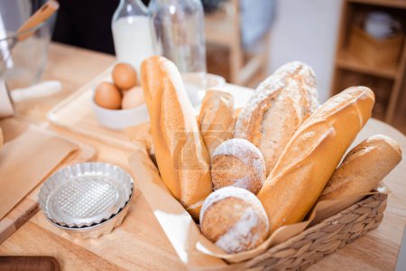 Photo for Delicious Baking Ingredients on Display, Perfect for Food Stylists and Recipe Developer - Royalty Free Image