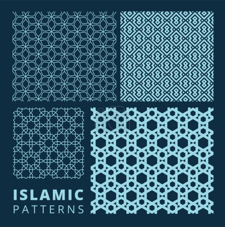 set of islamic patterns