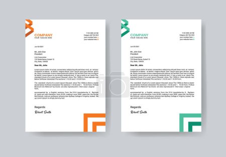 Professionelles kreatives und modernes Briefpapier-Design für Ihr Unternehmen