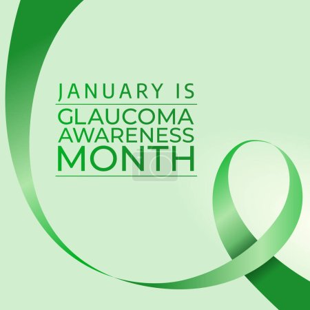 Glaucoma Awareness Month: Vector Design Template for Vision Health. Shed light on eye health with this informative and impactful illustration.