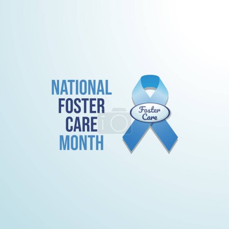 National Foster Care Month vector design template good for celebration usage. foster care vector illustration. vector eps 10. flat design.