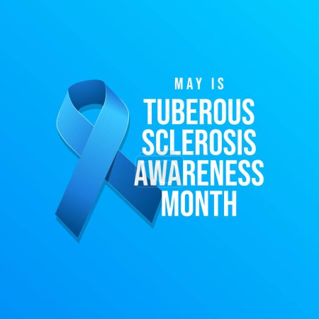 Tuberous Sclerosis Awareness Month plantilla de diseño buena para el uso de la celebración. molino vector ilustración. vector eps 10. diseño plano. 