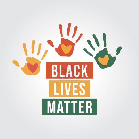 Ilustración de Black Lives Matter Month plantilla de desgin. las vidas negras importan ilustración. vector de la mujer negra. vector eps 10. - Imagen libre de derechos