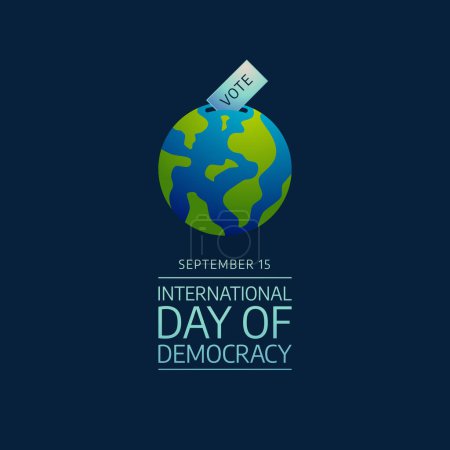 International Day of Democracy. Flat art design. Good for usage template celebration eps 10. 