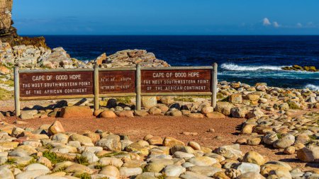 La señal del Cabo de Buena Esperanza en Sudáfrica.