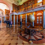 Pannonhalma, Hungary, 17.4.2022 - The library of the UNESCO world heritage site Benedictine monastery Pannonhalma Archabbey