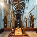 Pannonhalma, Hungary, 17.4.2022 - The interior of the UNESCO world heritage site Benedictine monastery Pannonhalma Archabbey