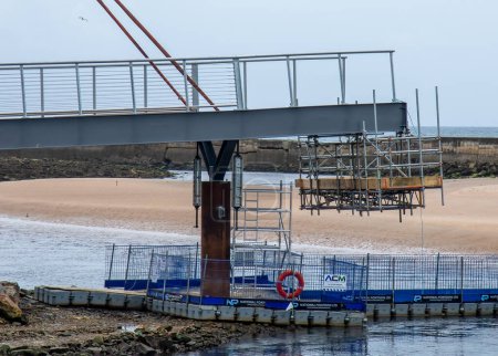 Photo for New bridge construction in Lossiemouth - Royalty Free Image