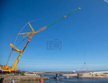 Foto de Nueva construcción de puentes en Lossiemouth - Imagen libre de derechos