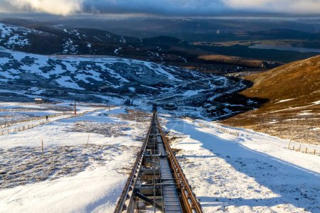 Foto de El recién inaugurado Funicular en Cairngorm National Park, Escocia - Imagen libre de derechos