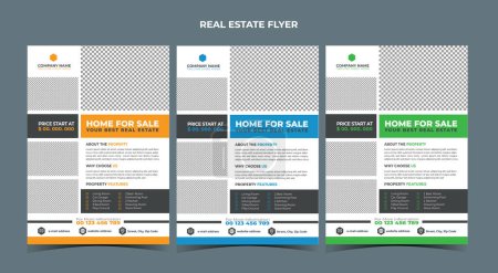 Real Estate Home Business Flyer Design Template