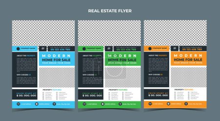 Real Estate Home Business Flyer Design Template