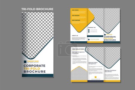 Corporate Trifold Broschüre Design-Vorlage