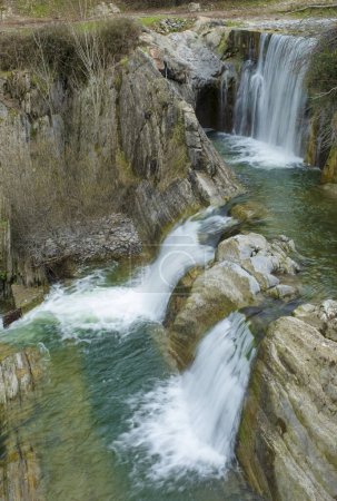 Photo for Waterfalls on the Nervion river near Delika, Alava - Royalty Free Image