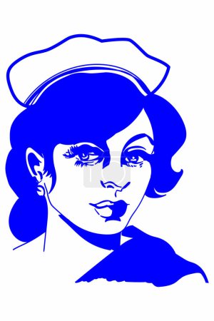 Illustration for Nurse the corona warrior vector illustration - Royalty Free Image