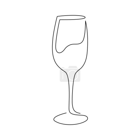 Set of hand drawn glasses on a white background. Style shit. Black color vector illustration for bar menu, poster or banner.