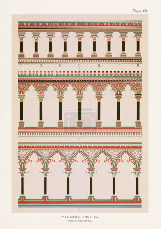 Foto de Adornos medievales. Colonnade y Arcades. - Imagen libre de derechos