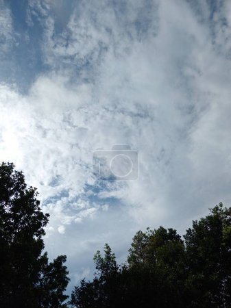 Photo for Beautiful clean white sky and clouds - Royalty Free Image