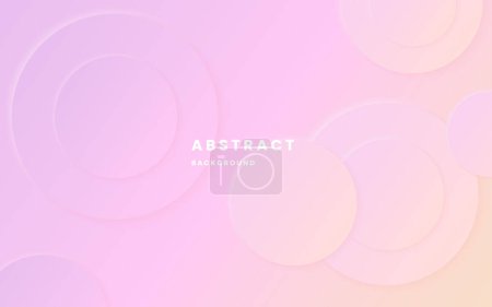 Illustration for Modern abstract background elegant circle shape design. pink gradient background. circle shape and shadow. illustration vector 10 eps. - Royalty Free Image