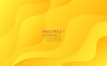 Illustration for Abstract yellow and orange background. gradient shapes composition.  modern elegant design background. illustration vector 10 eps. - Royalty Free Image