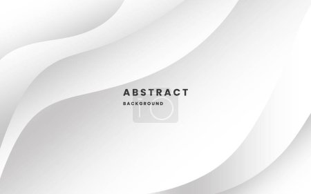 Illustration for Abstract white and gray background. gradient shapes composition.  modern elegant design background. llustration vector 10 eps. - Royalty Free Image