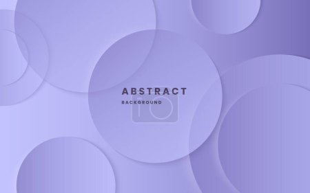 Illustration for Modern abstract background elegant circle shape design. light purple gradient background. circle shape and shadow. illustration vector 10 eps. - Royalty Free Image