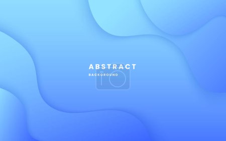 Illustration for Abstract light blue background. blue gradient background dynamic wavy light and shadow. liquid dynamic shapes abstract composition. modern elegant design. illustration vector 10 eps. - Royalty Free Image