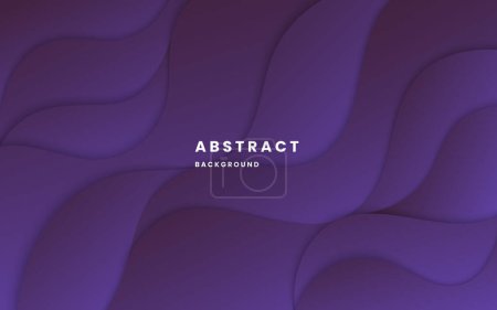 Illustration for Purple gradient background dynamic wavy light and shadow. liquid dynamic shapes abstract composition. modern elegant design background. Illustration vector 10 eps. - Royalty Free Image