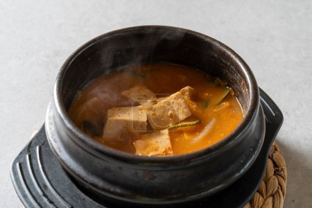 Charcoal Grilled Spareribs Korean food Grilled Pork Belly Marinated Grilled Pig Skin Kimchi Stew stew, bean paste stew