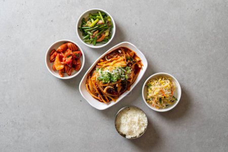 Spam, duruchigi, pork ribs, grilled mackerel, Lim Yeon-soo, egg roll, Korean food Spam, duruchigi, pork ribs, grilled mackerel, Lim Yeon-soo, egg roll, Korean food kimchi stew