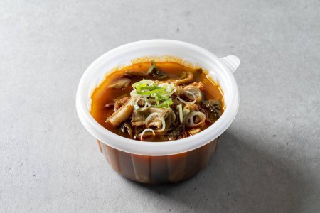 cheonggukjang, fast-fermented bean paste yukgaejang, hot spicy meat stew Marketplace rice soup, beef tripe soup