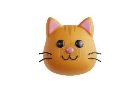 Photo for 3d cute cat illustration - Royalty Free Image
